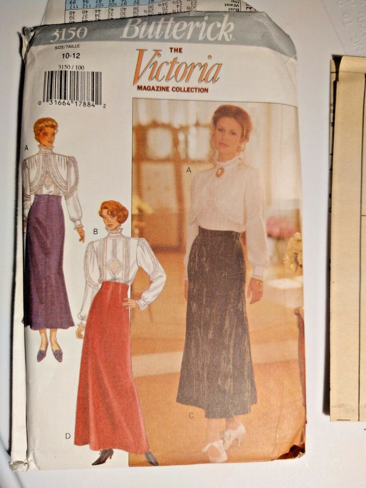 Butterick 3150 Sewing Pattern Women's Victoria Lace Blouse Skirt -choose size